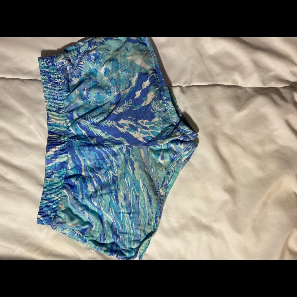 Little girl Lilly Pulitzer cotton shorts